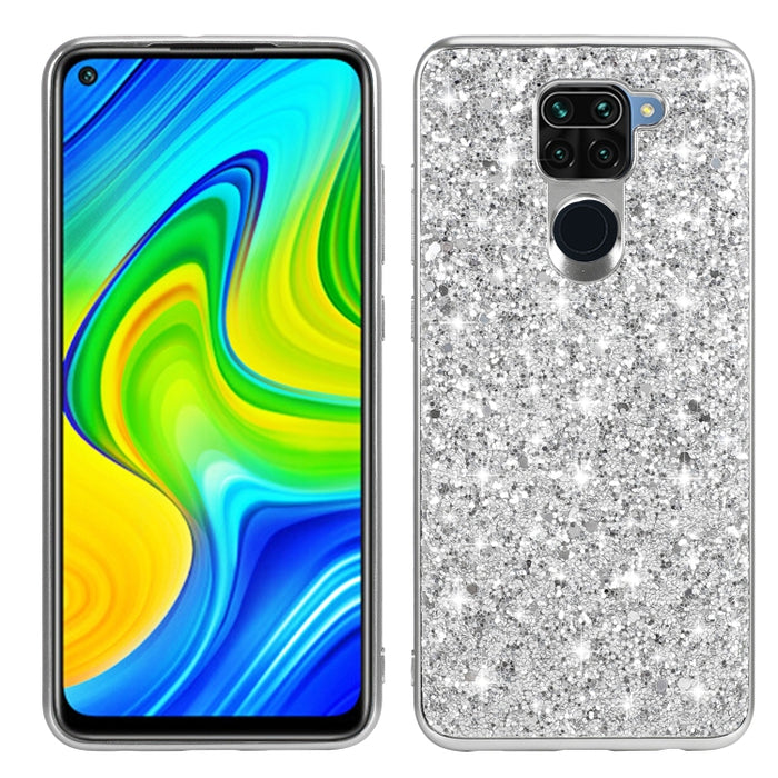 Estuche protector de TPU a prueba de golpes con polvo de brillo, For Xiaomi Redmi Note 9 / 10X 4G, For Xiaomi Note 10 Lite, For Samsung Galaxy Note 20, For Samsung Galaxy A21s, For Samsung Galaxy A41, For Samsung Galaxy A51 5G