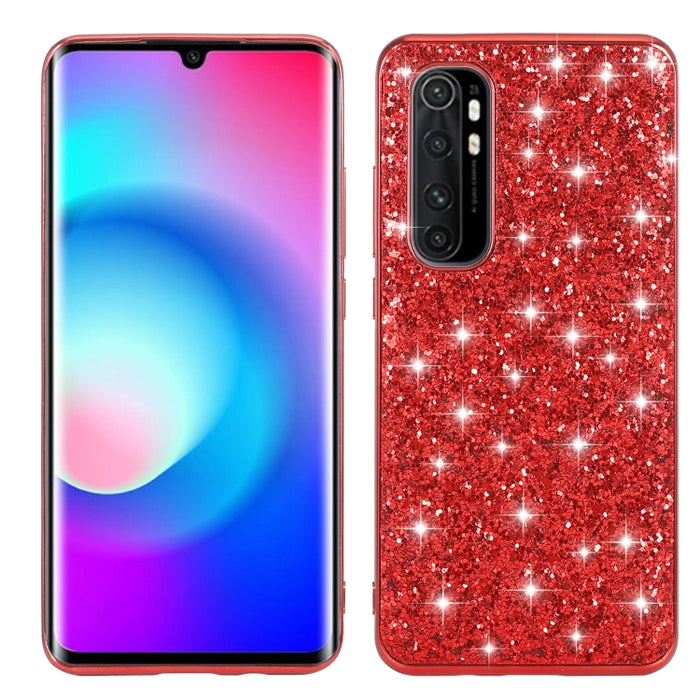 Estuche protector de TPU a prueba de golpes con polvo de brillo, For Xiaomi Redmi Note 9 / 10X 4G, For Xiaomi Note 10 Lite, For Samsung Galaxy Note 20, For Samsung Galaxy A21s, For Samsung Galaxy A41, For Samsung Galaxy A51 5G