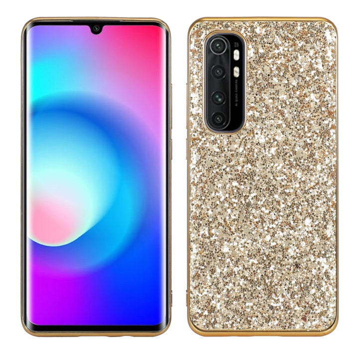 Estuche protector de TPU a prueba de golpes con polvo de brillo, For Xiaomi Redmi Note 9 / 10X 4G, For Xiaomi Note 10 Lite, For Samsung Galaxy Note 20, For Samsung Galaxy A21s, For Samsung Galaxy A41, For Samsung Galaxy A51 5G