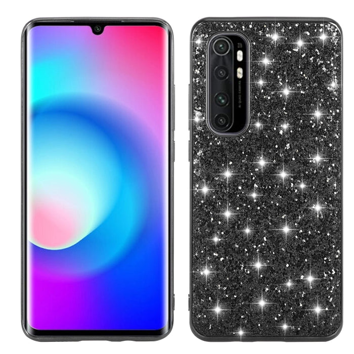 Estuche protector de TPU a prueba de golpes con polvo de brillo, For Xiaomi Redmi Note 9 / 10X 4G, For Xiaomi Note 10 Lite, For Samsung Galaxy Note 20, For Samsung Galaxy A21s, For Samsung Galaxy A41, For Samsung Galaxy A51 5G