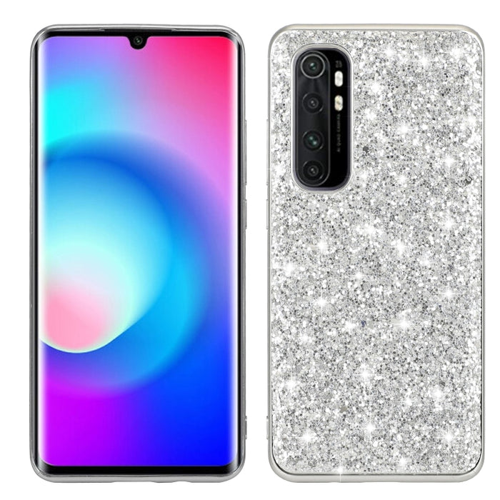 Estuche protector de TPU a prueba de golpes con polvo de brillo, For Xiaomi Redmi Note 9 / 10X 4G, For Xiaomi Note 10 Lite, For Samsung Galaxy Note 20, For Samsung Galaxy A21s, For Samsung Galaxy A41, For Samsung Galaxy A51 5G
