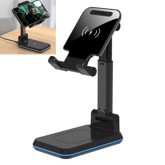 T6 2 en 1 Soporte plegable portátil Carga inalámbrica