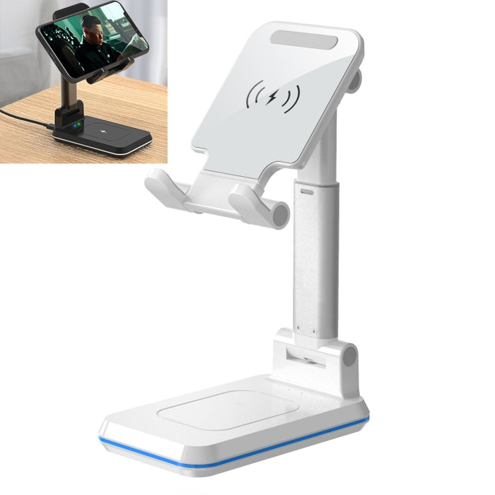 T6 2 en 1 Soporte plegable portátil Carga inalámbrica