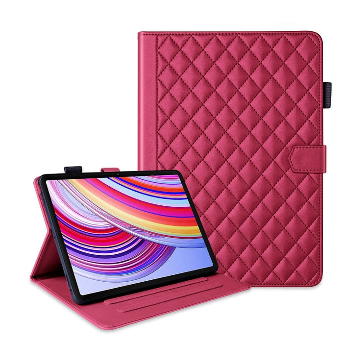 Funda para tableta de cuero con entramado de rombos, For Xiaomi Redmi Pad 2 SE 9.7 2026, For Xiaomi Redmi Pad 2 / Pad SE 2025, For Xiaomi Pad 7 / 7 Pro, For Xiaomi Redmi Pad SE 8.7, For Xiaomi Redmi Pad Pro 12.1, For Xiaomi Pad 6S Pro 12.4             ...