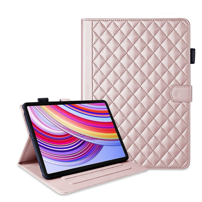 Funda para tableta de cuero con entramado de rombos, For Xiaomi Redmi Pad 2 SE 9.7 2026, For Xiaomi Redmi Pad 2 / Pad SE 2025, For Xiaomi Pad 7 / 7 Pro, For Xiaomi Redmi Pad SE 8.7, For Xiaomi Redmi Pad Pro 12.1, For Xiaomi Pad 6S Pro 12.4             ...