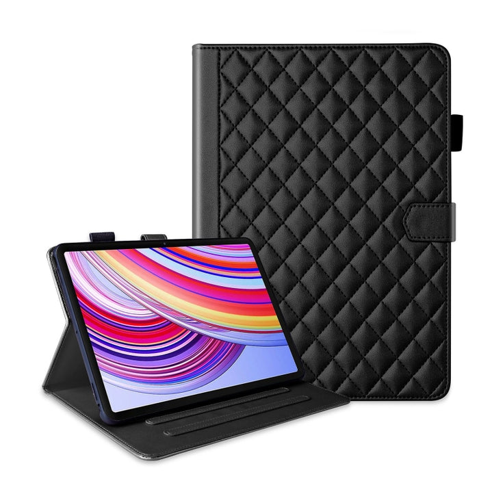 Funda para tableta de cuero con entramado de rombos, For Xiaomi Redmi Pad 2 SE 9.7 2026, For Xiaomi Redmi Pad 2 / Pad SE 2025, For Xiaomi Pad 7 / 7 Pro, For Xiaomi Redmi Pad SE 8.7, For Xiaomi Redmi Pad Pro 12.1, For Xiaomi Pad 6S Pro 12.4             ...