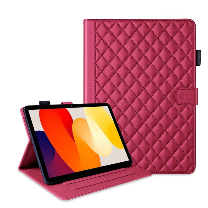 Funda para tableta de cuero con entramado de rombos, For Xiaomi Redmi Pad 2 SE 9.7 2026, For Xiaomi Redmi Pad 2 / Pad SE 2025, For Xiaomi Pad 7 / 7 Pro, For Xiaomi Redmi Pad SE 8.7, For Xiaomi Redmi Pad Pro 12.1, For Xiaomi Pad 6S Pro 12.4             ...