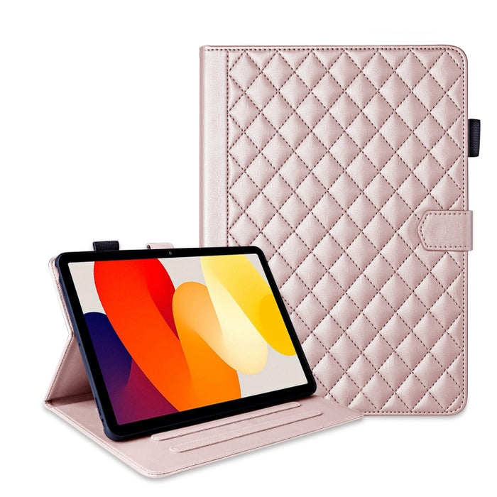 Funda para tableta de cuero con entramado de rombos, For Xiaomi Redmi Pad 2 SE 9.7 2026, For Xiaomi Redmi Pad 2 / Pad SE 2025, For Xiaomi Pad 7 / 7 Pro, For Xiaomi Redmi Pad SE 8.7, For Xiaomi Redmi Pad Pro 12.1, For Xiaomi Pad 6S Pro 12.4             ...