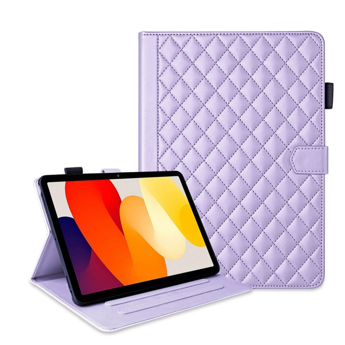 Funda para tableta de cuero con entramado de rombos, For Xiaomi Redmi Pad 2 SE 9.7 2026, For Xiaomi Redmi Pad 2 / Pad SE 2025, For Xiaomi Pad 7 / 7 Pro, For Xiaomi Redmi Pad SE 8.7, For Xiaomi Redmi Pad Pro 12.1, For Xiaomi Pad 6S Pro 12.4             ...