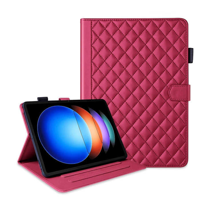 Funda para tableta de cuero con entramado de rombos, For Xiaomi Redmi Pad 2 SE 9.7 2026, For Xiaomi Redmi Pad 2 / Pad SE 2025, For Xiaomi Pad 7 / 7 Pro, For Xiaomi Redmi Pad SE 8.7, For Xiaomi Redmi Pad Pro 12.1, For Xiaomi Pad 6S Pro 12.4             ...