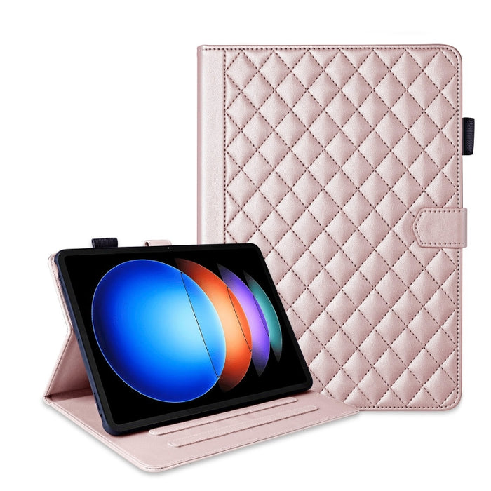 Funda para tableta de cuero con entramado de rombos, For Xiaomi Redmi Pad 2 SE 9.7 2026, For Xiaomi Redmi Pad 2 / Pad SE 2025, For Xiaomi Pad 7 / 7 Pro, For Xiaomi Redmi Pad SE 8.7, For Xiaomi Redmi Pad Pro 12.1, For Xiaomi Pad 6S Pro 12.4             ...