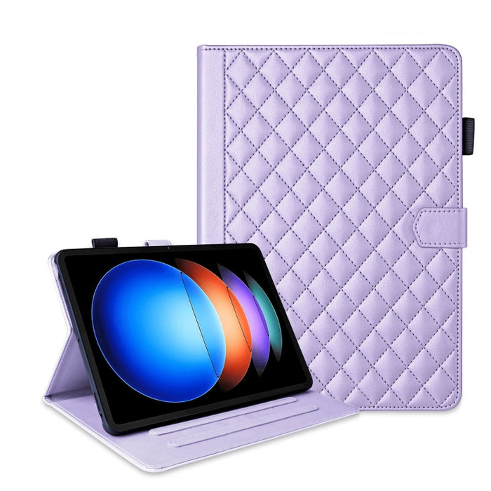 Funda para tableta de cuero con entramado de rombos, For Xiaomi Redmi Pad 2 SE 9.7 2026, For Xiaomi Redmi Pad 2 / Pad SE 2025, For Xiaomi Pad 7 / 7 Pro, For Xiaomi Redmi Pad SE 8.7, For Xiaomi Redmi Pad Pro 12.1, For Xiaomi Pad 6S Pro 12.4             ...