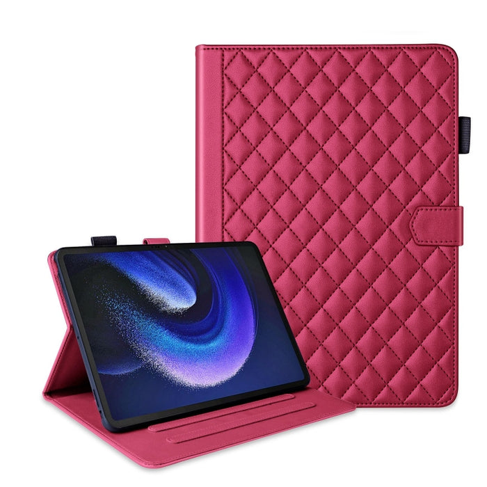 Funda para tableta de cuero con entramado de rombos, For Xiaomi Redmi Pad 2 SE 9.7 2026, For Xiaomi Redmi Pad 2 / Pad SE 2025, For Xiaomi Pad 7 / 7 Pro, For Xiaomi Redmi Pad SE 8.7, For Xiaomi Redmi Pad Pro 12.1, For Xiaomi Pad 6S Pro 12.4             ...