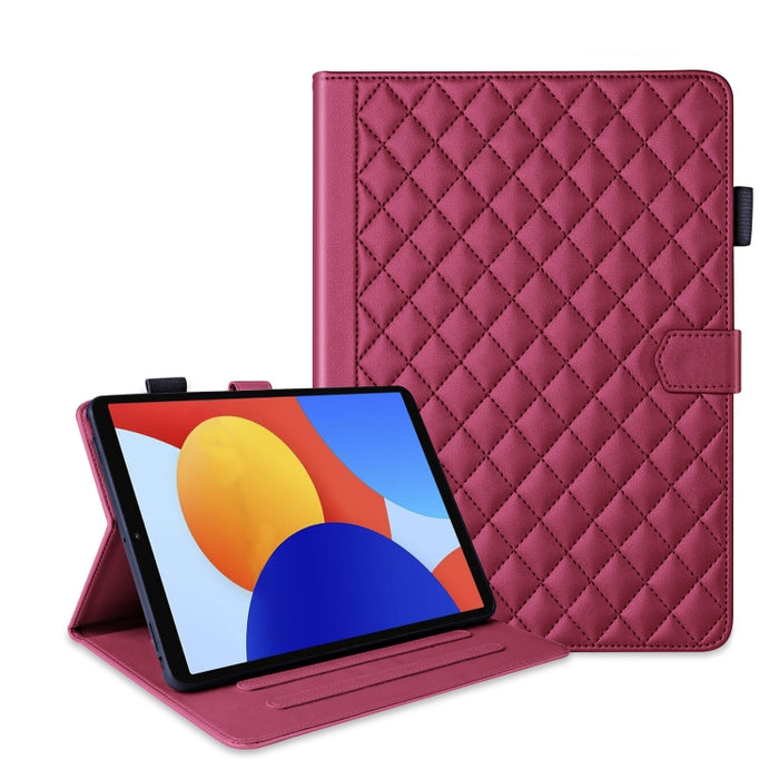Funda para tableta de cuero con entramado de rombos, For Xiaomi Redmi Pad 2 SE 9.7 2026, For Xiaomi Redmi Pad 2 / Pad SE 2025, For Xiaomi Pad 7 / 7 Pro, For Xiaomi Redmi Pad SE 8.7, For Xiaomi Redmi Pad Pro 12.1, For Xiaomi Pad 6S Pro 12.4             ...
