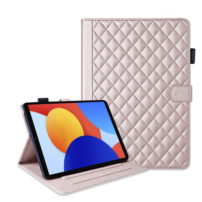 Funda para tableta de cuero con entramado de rombos, For Xiaomi Redmi Pad 2 SE 9.7 2026, For Xiaomi Redmi Pad 2 / Pad SE 2025, For Xiaomi Pad 7 / 7 Pro, For Xiaomi Redmi Pad SE 8.7, For Xiaomi Redmi Pad Pro 12.1, For Xiaomi Pad 6S Pro 12.4             ...