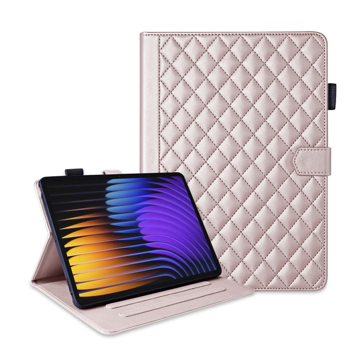 Funda para tableta de cuero con entramado de rombos, For Xiaomi Redmi Pad 2 SE 9.7 2026, For Xiaomi Redmi Pad 2 / Pad SE 2025, For Xiaomi Pad 7 / 7 Pro, For Xiaomi Redmi Pad SE 8.7, For Xiaomi Redmi Pad Pro 12.1, For Xiaomi Pad 6S Pro 12.4             ...