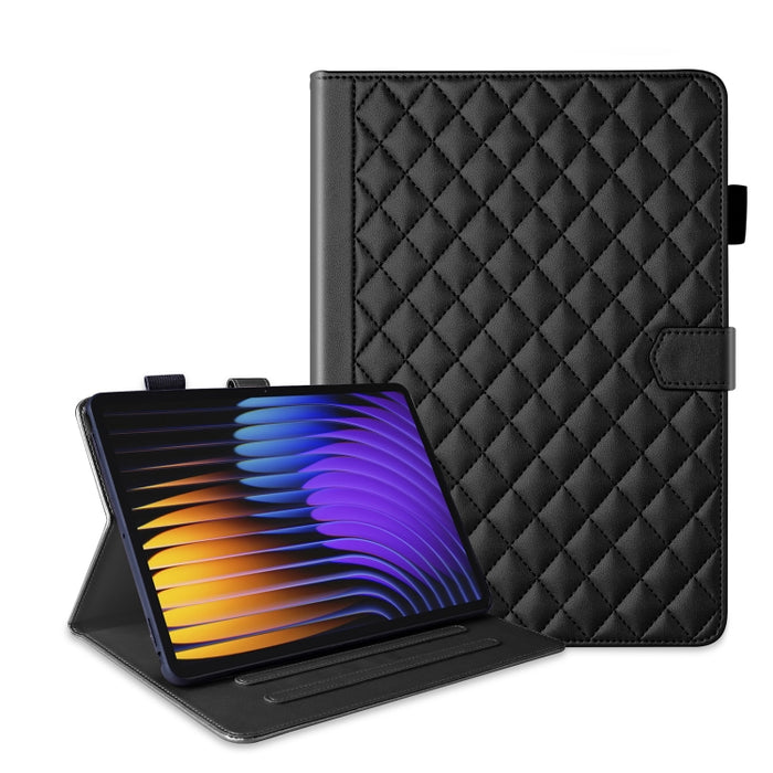 Funda para tableta de cuero con entramado de rombos, For Xiaomi Redmi Pad 2 SE 9.7 2026, For Xiaomi Redmi Pad 2 / Pad SE 2025, For Xiaomi Pad 7 / 7 Pro, For Xiaomi Redmi Pad SE 8.7, For Xiaomi Redmi Pad Pro 12.1, For Xiaomi Pad 6S Pro 12.4             ...