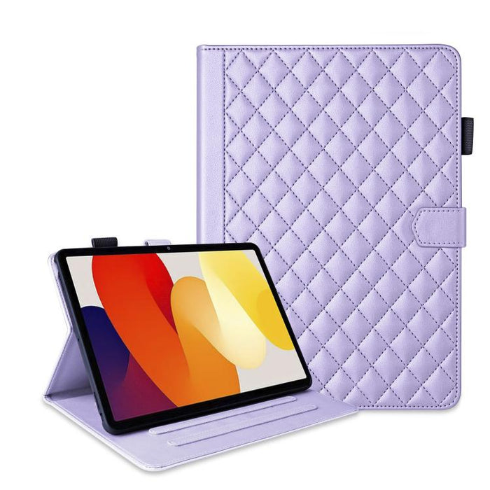 Funda para tableta de cuero con entramado de rombos, For Xiaomi Redmi Pad 2 SE 9.7 2026, For Xiaomi Redmi Pad 2 / Pad SE 2025, For Xiaomi Pad 7 / 7 Pro, For Xiaomi Redmi Pad SE 8.7, For Xiaomi Redmi Pad Pro 12.1, For Xiaomi Pad 6S Pro 12.4             ...
