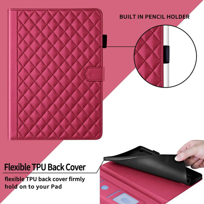 Funda para tableta de cuero con entramado de rombos, For Xiaomi Redmi Pad 2 SE 9.7 2026, For Xiaomi Redmi Pad 2 / Pad SE 2025, For Xiaomi Pad 7 / 7 Pro, For Xiaomi Redmi Pad SE 8.7, For Xiaomi Redmi Pad Pro 12.1, For Xiaomi Pad 6S Pro 12.4             ...