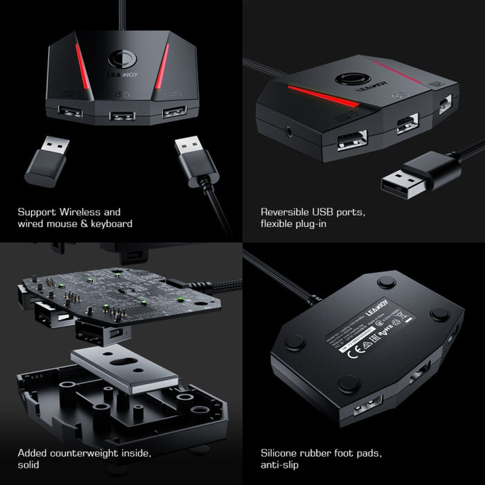 GameSir LeadJoy VX2 AimBox consola de juegos teclado conversor de ratón para Xbox/PS4/PS5