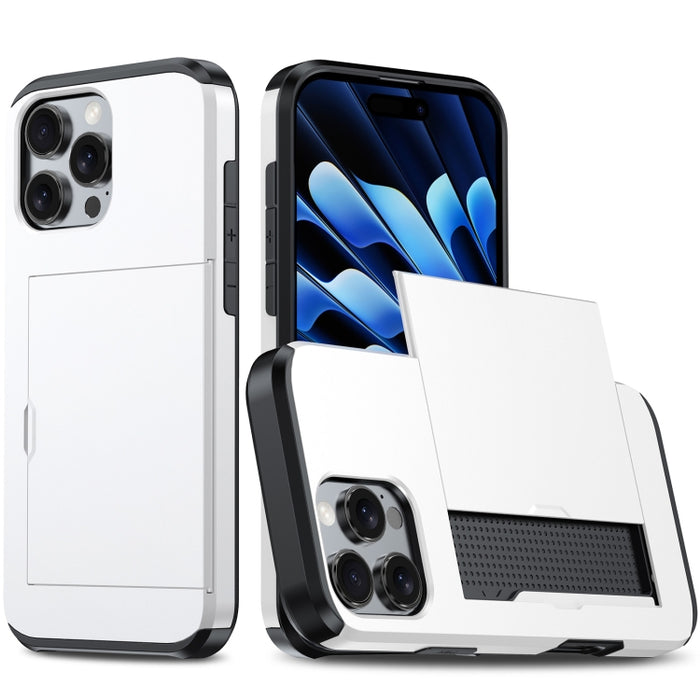 Funda para teléfono con armadura a prueba de golpes y ranura para tarjetas, For iPhone 17 Pro Max, For iPhone 17 Pro, For iPhone 17, For iPhone Air, iPhone 16e, For iPhone 16 Pro Max, For iPhone 16 Pro, For iPhone 16 Plus