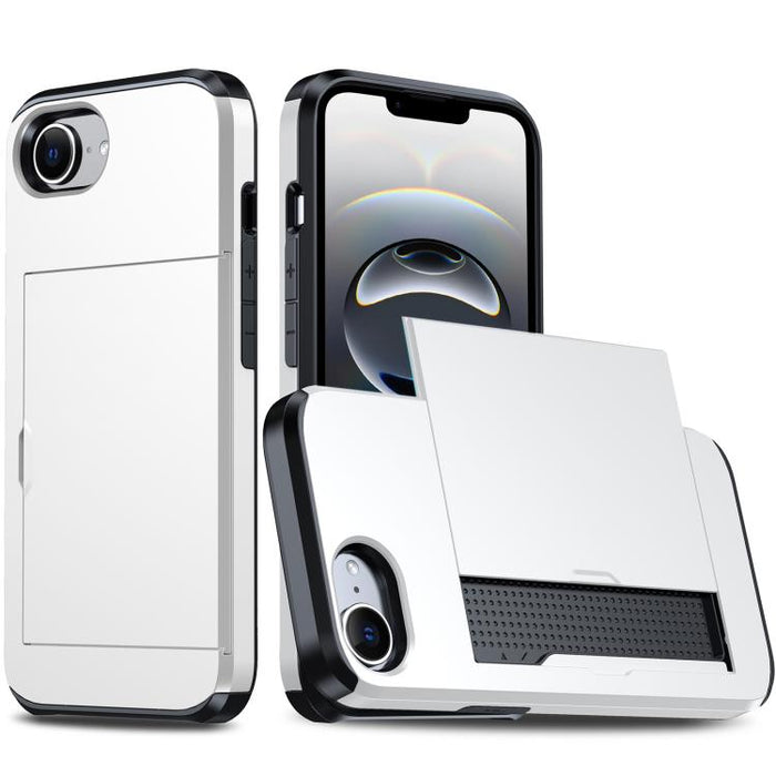Funda para teléfono con armadura a prueba de golpes y ranura para tarjetas, For iPhone 17 Pro Max, For iPhone 17 Pro, For iPhone 17, For iPhone Air, iPhone 16e, For iPhone 16 Pro Max, For iPhone 16 Pro, For iPhone 16 Plus