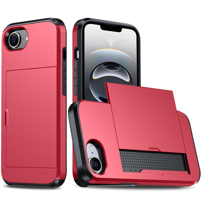 Funda para teléfono con armadura a prueba de golpes y ranura para tarjetas, For iPhone 17 Pro Max, For iPhone 17 Pro, For iPhone 17, For iPhone Air, iPhone 16e, For iPhone 16 Pro Max, For iPhone 16 Pro, For iPhone 16 Plus