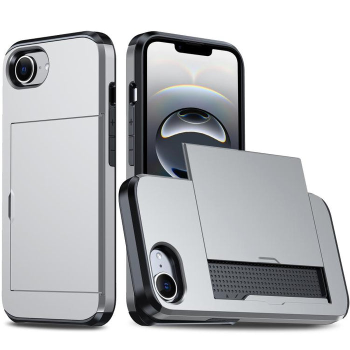 Funda para teléfono con armadura a prueba de golpes y ranura para tarjetas, For iPhone 17 Pro Max, For iPhone 17 Pro, For iPhone 17, For iPhone Air, iPhone 16e, For iPhone 16 Pro Max, For iPhone 16 Pro, For iPhone 16 Plus