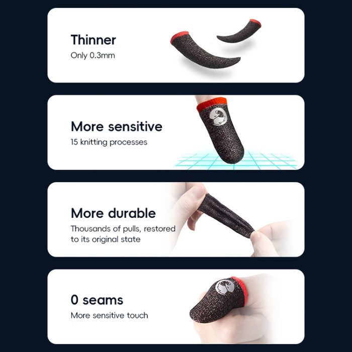 GameSir Talons 100 piezas/caja Puntas de los dedos para juegos transpirables, antideslizantes y resistentes al sudor, Gaming Fingertips