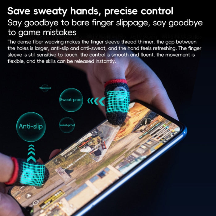 GameSir Talons 100 piezas/caja Puntas de los dedos para juegos transpirables, antideslizantes y resistentes al sudor, Gaming Fingertips