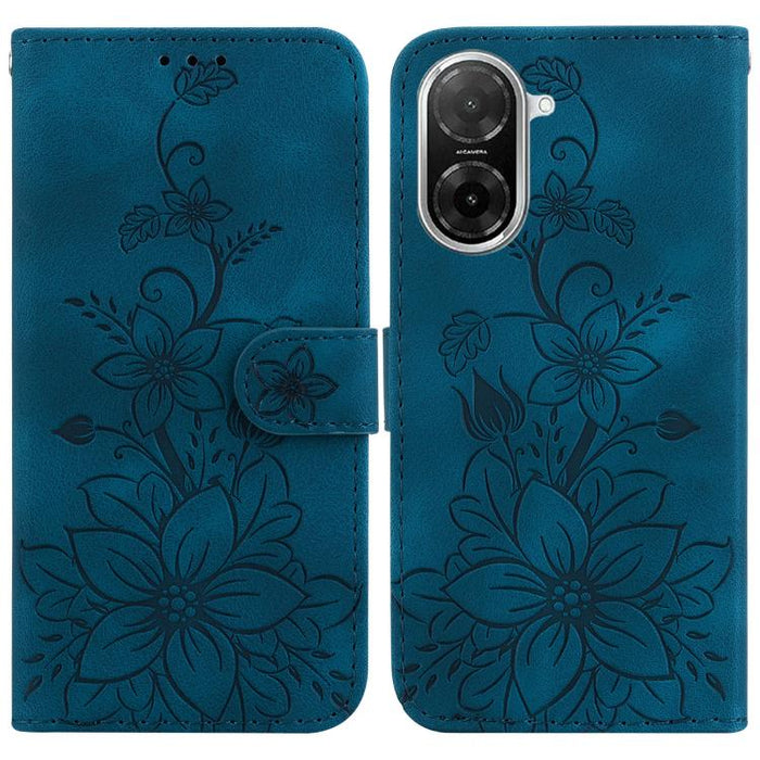 Funda para teléfono de piel con relieve Lily, For Redmi K80 / K80 Pro / Xiaomi Poco F7 Pro, For Redmi Note 14 4G 164.84mm, For Redmi Turbo 4 / Xiaomi Poco X7 Pro, For Redmi Note 14 4G 163.25mm, For Redmi Note 14 5G, For Redmi Note 14 Pro / Note 14 Pro+...