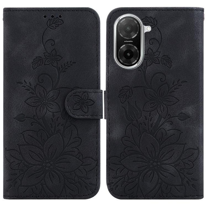 Funda para teléfono de piel con relieve Lily, For Redmi K80 / K80 Pro / Xiaomi Poco F7 Pro, For Redmi Note 14 4G 164.84mm, For Redmi Turbo 4 / Xiaomi Poco X7 Pro, For Redmi Note 14 4G 163.25mm, For Redmi Note 14 5G, For Redmi Note 14 Pro / Note 14 Pro+...