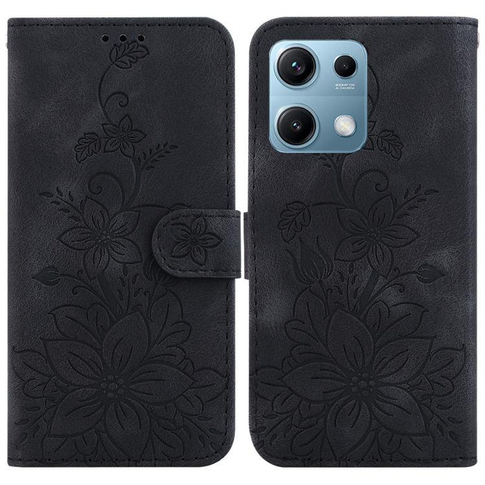 Funda para teléfono de piel con relieve Lily, For Redmi K80 / K80 Pro / Xiaomi Poco F7 Pro, For Redmi Note 14 4G 164.84mm, For Redmi Turbo 4 / Xiaomi Poco X7 Pro, For Redmi Note 14 4G 163.25mm, For Redmi Note 14 5G, For Redmi Note 14 Pro / Note 14 Pro+...