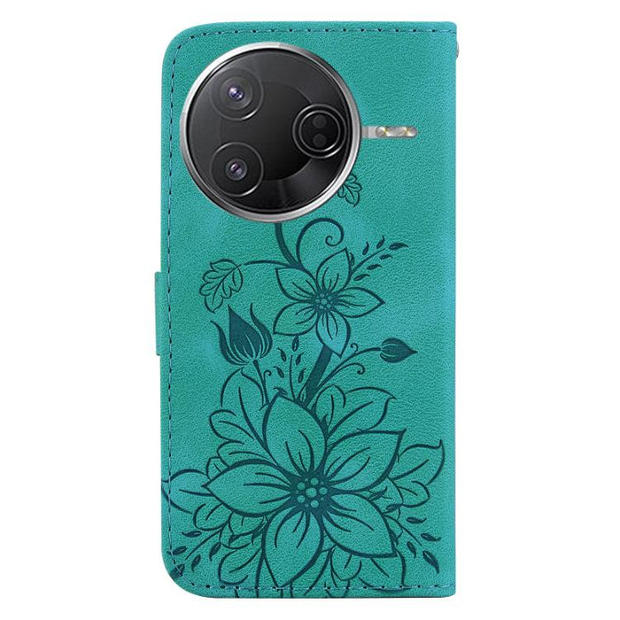 Funda para teléfono de piel con relieve Lily, For Redmi K80 / K80 Pro / Xiaomi Poco F7 Pro, For Redmi Note 14 4G 164.84mm, For Redmi Turbo 4 / Xiaomi Poco X7 Pro, For Redmi Note 14 4G 163.25mm, For Redmi Note 14 5G, For Redmi Note 14 Pro / Note 14 Pro+...