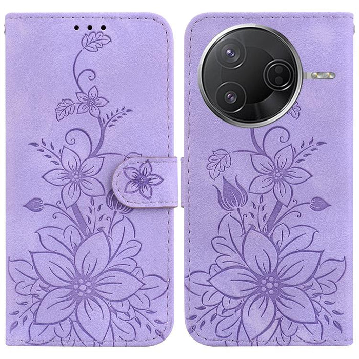 Funda para teléfono de piel con relieve Lily, For Redmi K80 / K80 Pro / Xiaomi Poco F7 Pro, For Redmi Note 14 4G 164.84mm, For Redmi Turbo 4 / Xiaomi Poco X7 Pro, For Redmi Note 14 4G 163.25mm, For Redmi Note 14 5G, For Redmi Note 14 Pro / Note 14 Pro+...