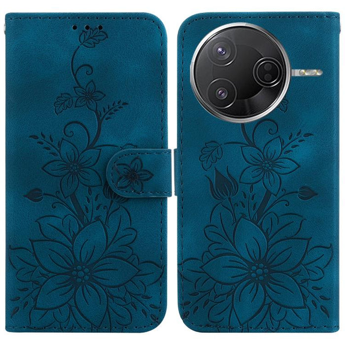 Funda para teléfono de piel con relieve Lily, For Redmi K80 / K80 Pro / Xiaomi Poco F7 Pro, For Redmi Note 14 4G 164.84mm, For Redmi Turbo 4 / Xiaomi Poco X7 Pro, For Redmi Note 14 4G 163.25mm, For Redmi Note 14 5G, For Redmi Note 14 Pro / Note 14 Pro+...