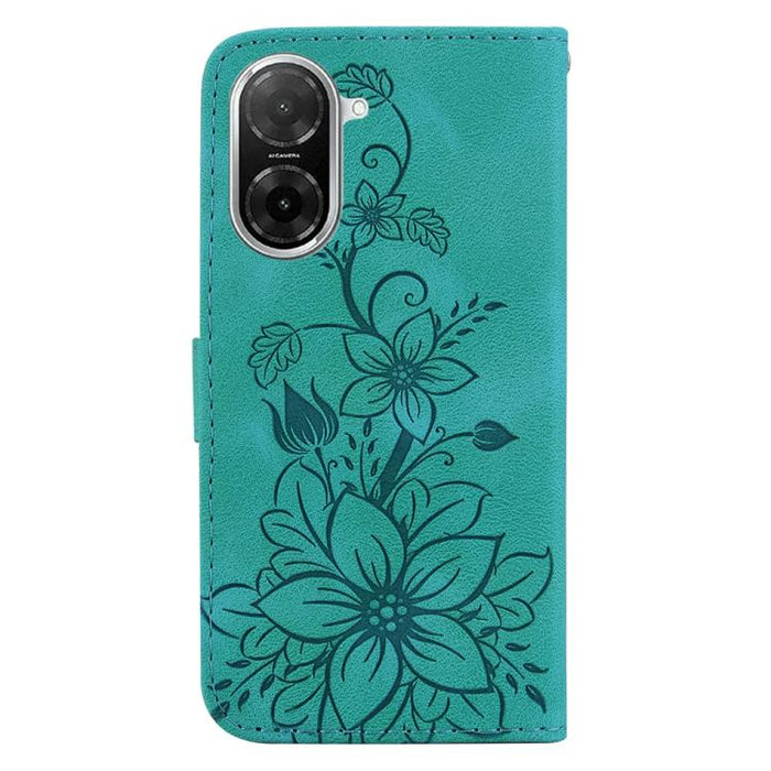 Funda para teléfono de piel con relieve Lily, For Redmi K80 / K80 Pro / Xiaomi Poco F7 Pro, For Redmi Note 14 4G 164.84mm, For Redmi Turbo 4 / Xiaomi Poco X7 Pro, For Redmi Note 14 4G 163.25mm, For Redmi Note 14 5G, For Redmi Note 14 Pro / Note 14 Pro+...
