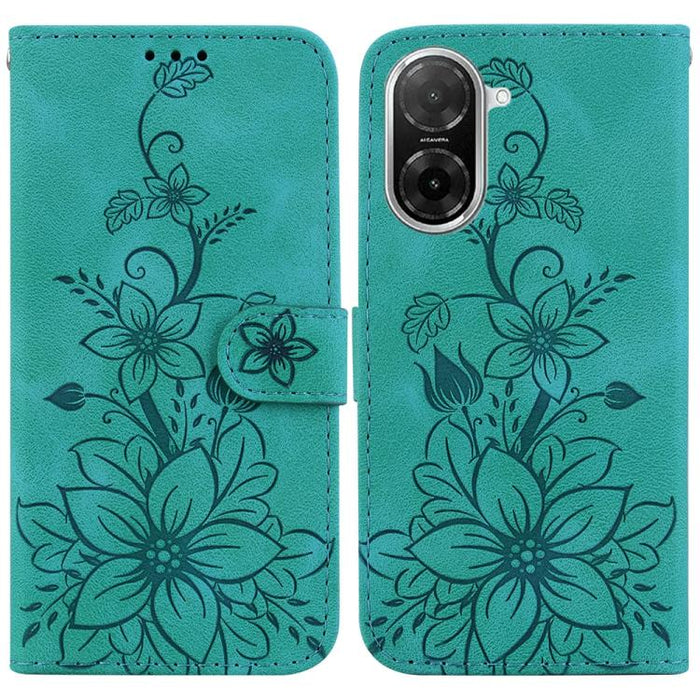 Funda para teléfono de piel con relieve Lily, For Redmi K80 / K80 Pro / Xiaomi Poco F7 Pro, For Redmi Note 14 4G 164.84mm, For Redmi Turbo 4 / Xiaomi Poco X7 Pro, For Redmi Note 14 4G 163.25mm, For Redmi Note 14 5G, For Redmi Note 14 Pro / Note 14 Pro+...