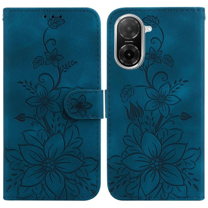 Funda para teléfono de piel con relieve Lily, For Redmi K80 / K80 Pro / Xiaomi Poco F7 Pro, For Redmi Note 14 4G 164.84mm, For Redmi Turbo 4 / Xiaomi Poco X7 Pro, For Redmi Note 14 4G 163.25mm, For Redmi Note 14 5G, For Redmi Note 14 Pro / Note 14 Pro+...