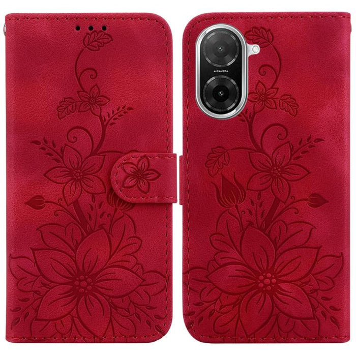 Funda para teléfono de piel con relieve Lily, For Redmi K80 / K80 Pro / Xiaomi Poco F7 Pro, For Redmi Note 14 4G 164.84mm, For Redmi Turbo 4 / Xiaomi Poco X7 Pro, For Redmi Note 14 4G 163.25mm, For Redmi Note 14 5G, For Redmi Note 14 Pro / Note 14 Pro+...