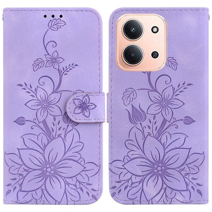 Funda para teléfono de piel con relieve Lily, For Redmi A7 Pro 4G / 5G 171mm / Poco C85x 5G, For Redmi 15a 5G, For Redmi Turbo 5 Max 5G / Poco X8 Pro Max 5G, For Redmi Turbo 5 5G / Poco X8 Pro 5G, For Redmi Note 15 Pro+ 5G 163.3mm / Poco M8 Pro 5G     ...