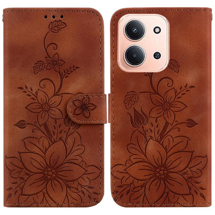 Funda para teléfono de piel con relieve Lily, For Redmi A7 Pro 4G / 5G 171mm / Poco C85x 5G, For Redmi 15a 5G, For Redmi Turbo 5 Max 5G / Poco X8 Pro Max 5G, For Redmi Turbo 5 5G / Poco X8 Pro 5G, For Redmi Note 15 Pro+ 5G 163.3mm / Poco M8 Pro 5G     ...