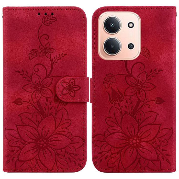 Funda para teléfono de piel con relieve Lily, For Redmi A7 Pro 4G / 5G 171mm / Poco C85x 5G, For Redmi 15a 5G, For Redmi Turbo 5 Max 5G / Poco X8 Pro Max 5G, For Redmi Turbo 5 5G / Poco X8 Pro 5G, For Redmi Note 15 Pro+ 5G 163.3mm / Poco M8 Pro 5G     ...
