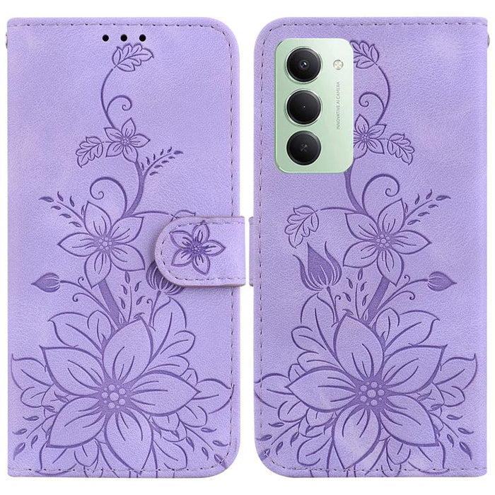 Funda para teléfono de piel con relieve Lily, For Redmi A7 Pro 4G / 5G 171mm / Poco C85x 5G, For Redmi 15a 5G, For Redmi Turbo 5 Max 5G / Poco X8 Pro Max 5G, For Redmi Turbo 5 5G / Poco X8 Pro 5G, For Redmi Note 15 Pro+ 5G 163.3mm / Poco M8 Pro 5G     ...
