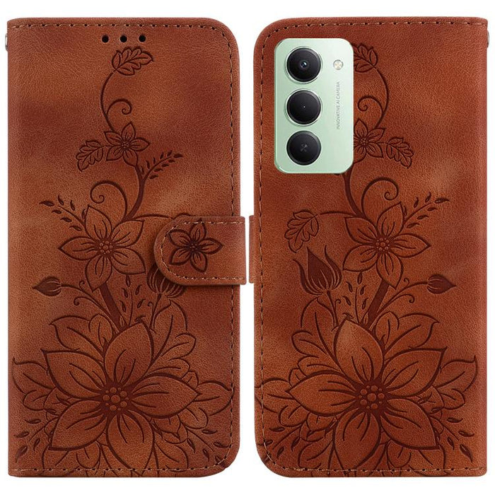 Funda para teléfono de piel con relieve Lily, For Redmi A7 Pro 4G / 5G 171mm / Poco C85x 5G, For Redmi 15a 5G, For Redmi Turbo 5 Max 5G / Poco X8 Pro Max 5G, For Redmi Turbo 5 5G / Poco X8 Pro 5G, For Redmi Note 15 Pro+ 5G 163.3mm / Poco M8 Pro 5G     ...