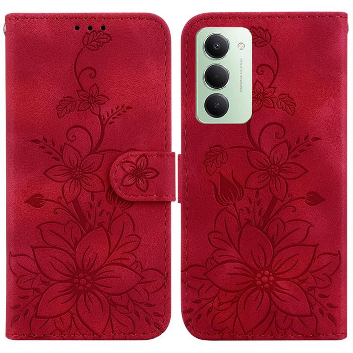 Funda para teléfono de piel con relieve Lily, For Redmi A7 Pro 4G / 5G 171mm / Poco C85x 5G, For Redmi 15a 5G, For Redmi Turbo 5 Max 5G / Poco X8 Pro Max 5G, For Redmi Turbo 5 5G / Poco X8 Pro 5G, For Redmi Note 15 Pro+ 5G 163.3mm / Poco M8 Pro 5G     ...