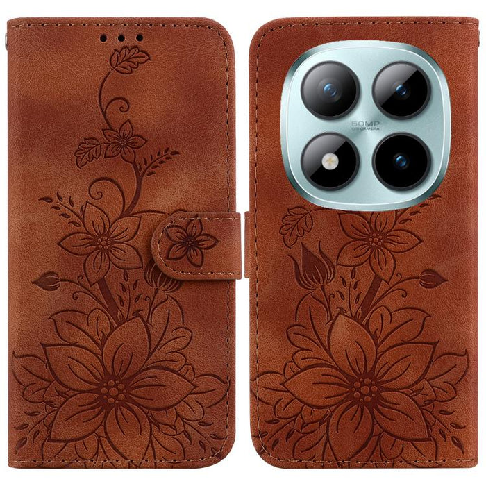 Funda para teléfono de piel con relieve Lily, For Redmi A7 Pro 4G / 5G 171mm / Poco C85x 5G, For Redmi 15a 5G, For Redmi Turbo 5 Max 5G / Poco X8 Pro Max 5G, For Redmi Turbo 5 5G / Poco X8 Pro 5G, For Redmi Note 15 Pro+ 5G 163.3mm / Poco M8 Pro 5G     ...