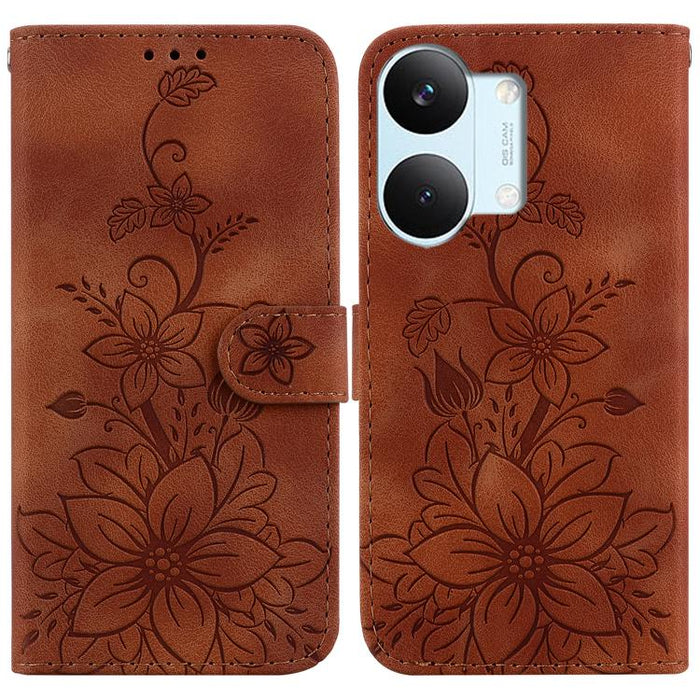Funda para teléfono de piel con relieve Lily, For Redmi A7 Pro 4G / 5G 171mm / Poco C85x 5G, For Redmi 15a 5G, For Redmi Turbo 5 Max 5G / Poco X8 Pro Max 5G, For Redmi Turbo 5 5G / Poco X8 Pro 5G, For Redmi Note 15 Pro+ 5G 163.3mm / Poco M8 Pro 5G     ...