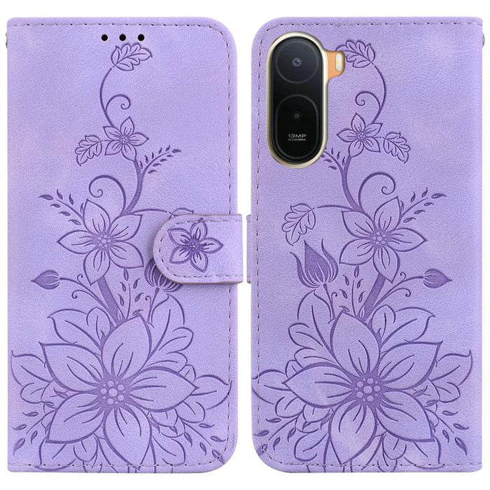 Funda para teléfono de piel con relieve Lily, For Redmi A7 Pro 4G / 5G 171mm / Poco C85x 5G, For Redmi 15a 5G, For Redmi Turbo 5 Max 5G / Poco X8 Pro Max 5G, For Redmi Turbo 5 5G / Poco X8 Pro 5G, For Redmi Note 15 Pro+ 5G 163.3mm / Poco M8 Pro 5G     ...