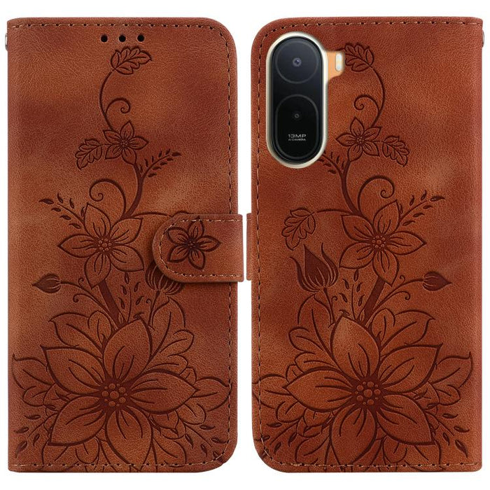 Funda para teléfono de piel con relieve Lily, For Redmi A7 Pro 4G / 5G 171mm / Poco C85x 5G, For Redmi 15a 5G, For Redmi Turbo 5 Max 5G / Poco X8 Pro Max 5G, For Redmi Turbo 5 5G / Poco X8 Pro 5G, For Redmi Note 15 Pro+ 5G 163.3mm / Poco M8 Pro 5G     ...